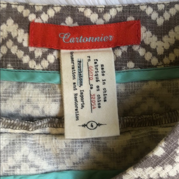 Anthropologie Patterned High Waisted Shorts - Picture 3 of 4